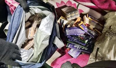 Sınırda Çikolata çantalarının içinden servet çıktı