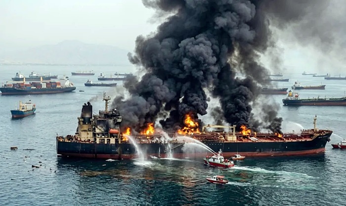 İran’a saldırıda beşinci gün Hürmüz Boğazı’nda tankerler vuruldu