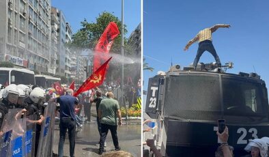 İzmir’de Özgür Özel’in mitingi öncesi TOMA müdahalesi: Cumhuriyet Meydanı kapatıldı