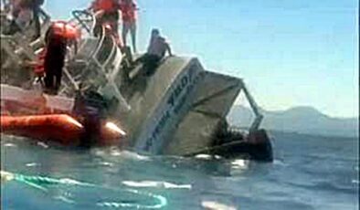 Girne’den Mersin’e gelen yolcu gemisi battı: Kaptan gözaltında